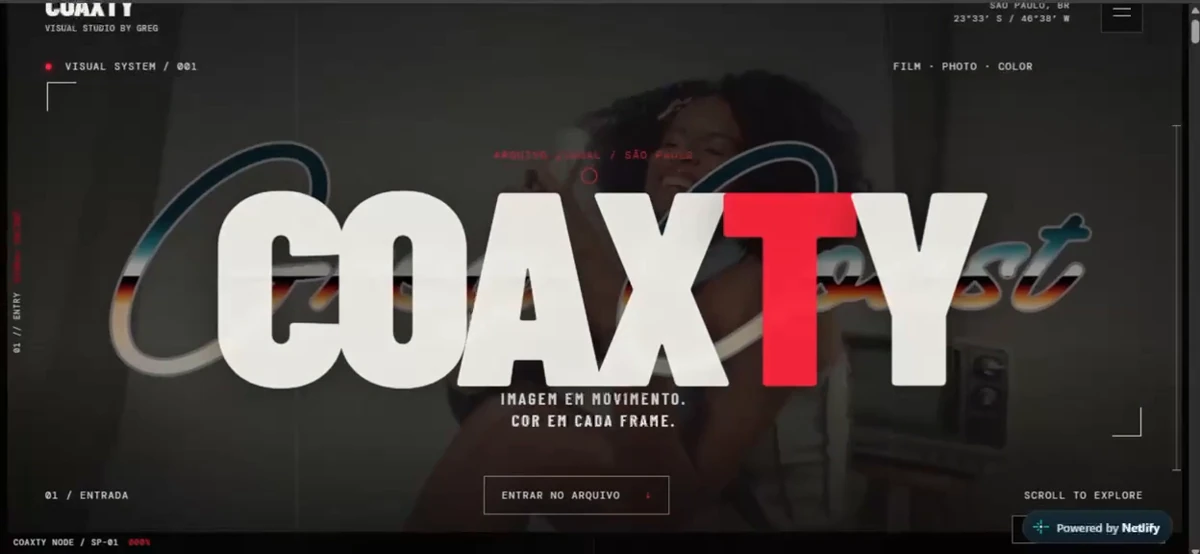 Abertura real de Coaxty na versão de computador