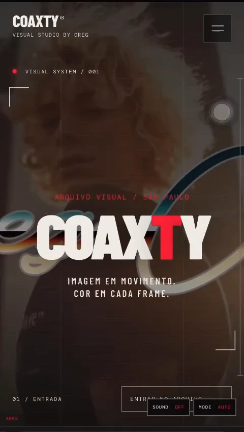 Abertura real de Coaxty na versão de celular